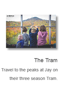  ﷯ The Tram Travel to the peaks at Jay on their three season Tram.